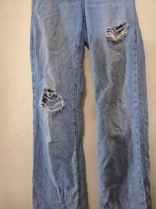 Distressed Light Wash Jeans
