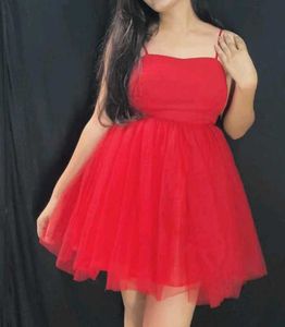 Stunning Red Tulle Dress