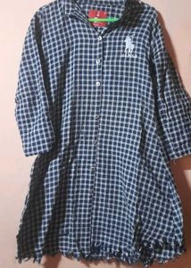 U.S. Polo Assn. Plaid Shirt Dress