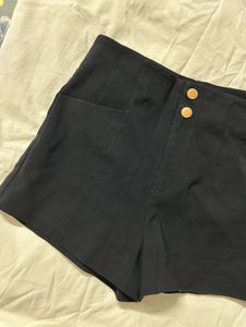 High Waisted Navy Shorts