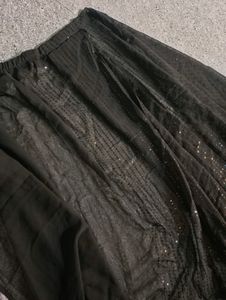 Black Sequence Saree With Blouse