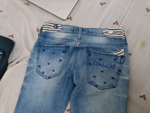 Cute Anchor Detail Jeans
