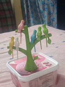 Cute Bird Tree Fruit Forks ( Coins ✅)