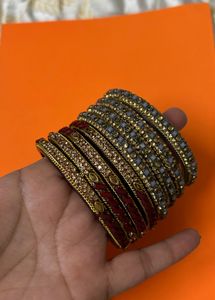 Glass Kada/ Bangles Set Of 2