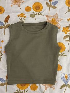Ribbed Sleeveless Tank Top