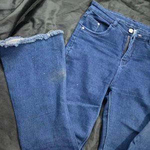 Blue Flare Jeans / denim bootcut y2k