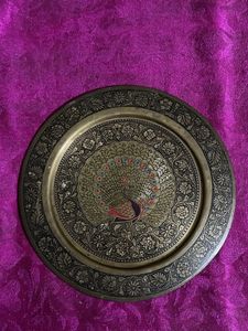 Vintage Peacock pure brass  Plate