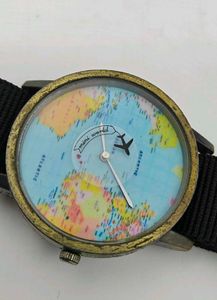 🌎World Map dial. ✈️ Plane seconds disk