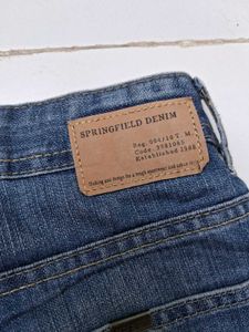 Springfield Men's Blue Denim Shorts
