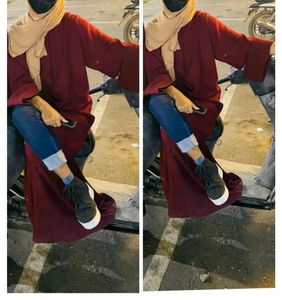 maroon colour abaya