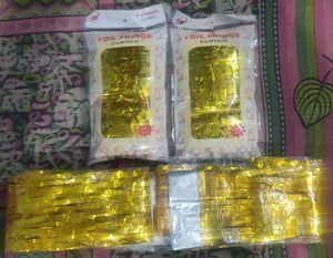 Golden Foil Curtain