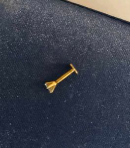 Elegant Real Diamond &amp; Gold Nose Pin