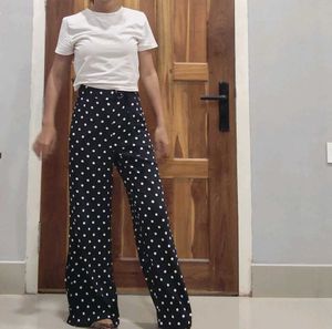 Polka Dot Wide Leg Pants
