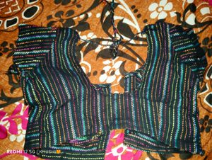 Colorful Striped Ethnic Blouse