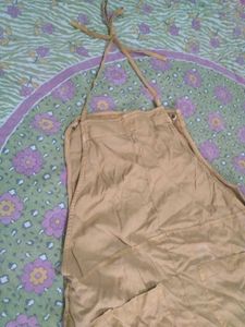 Tan Overalls Shorts