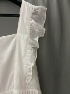 MANGO Brand New Luxury White M Embroidered Dress