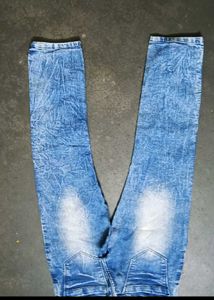 Stylish Washed Blue Jeans