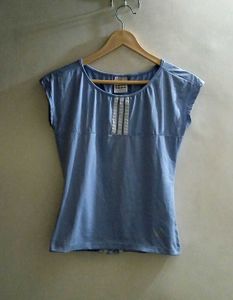 Adidas Blue striped T-Shirt