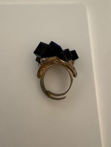 Classy Black Studded Ring