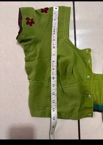 Lime Green Embroidered Saree