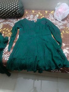 Elegant Green Bandhani Print Kurta