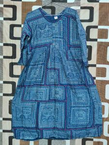 Title: Saba Garments Women’s Blue Printed Kurta &