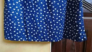 Charming Blue Heart Print Top