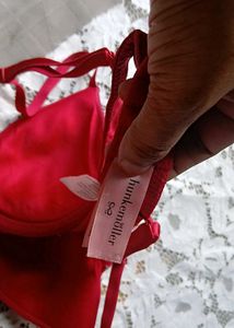 Red Lace Bra and Panty Set