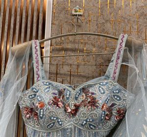 Designer Olive Green Lehenga Choli