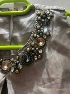 Party Wear Ethnic Overlay Blouse