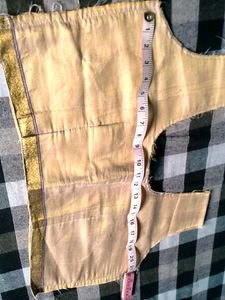Golden Ethnic Blouse unfinished