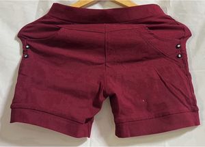 Maroon Casual Shorts