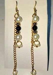 Eyer ring stylish fancy bridal Chain metal,pearls