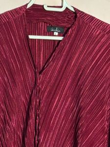 Burgundy Long Sleeve Bodysuit
