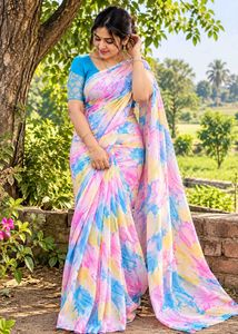 Beautiful Tie-Dye Saree
