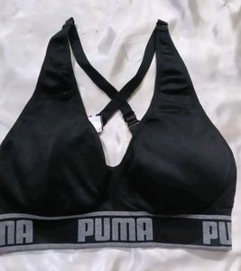 PUMA Black Sports Bra