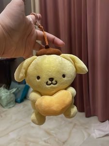 Sanrio Pompompurin Plush Keychain