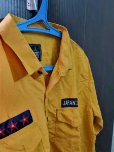 Men's Mustard Yellow Casual Shirt