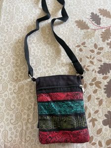Colorful Striped Crossbody Bag