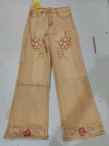 Vintage Y2K Peach Tan Flared Jeans