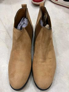 Brown Suede Ankle Boots