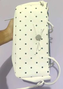 Cute White Polka Dot Handbag