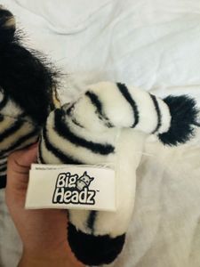 Big Heads Zebra Plushie