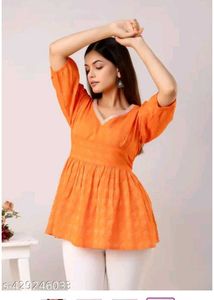 Orange Kurti Top