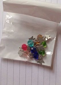 Colorful Beaded Bracelet with Charms