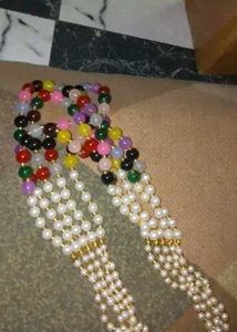 5 line colourful beads maala..