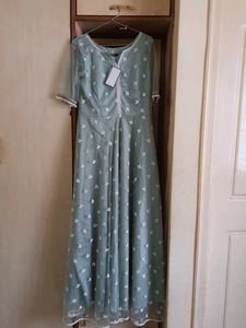 Price Drop: Green Anarkali Kurta Set