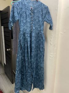 Stylish Blue Printed Kurta