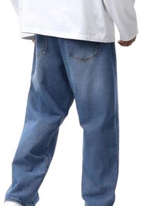 blue straight fit jeans - 34 size