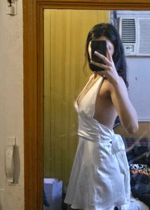 zara white satin halter neck dress